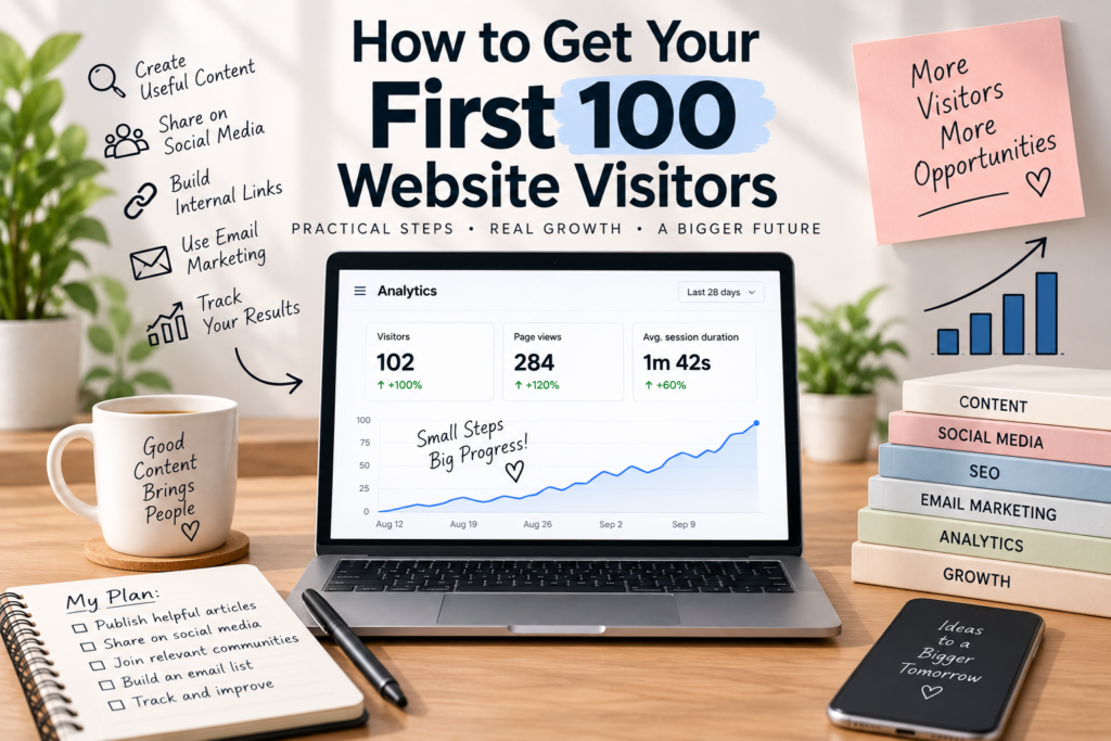 How to Get Your First 100 Website Visitors How to Get Your First 100 Website Visitors