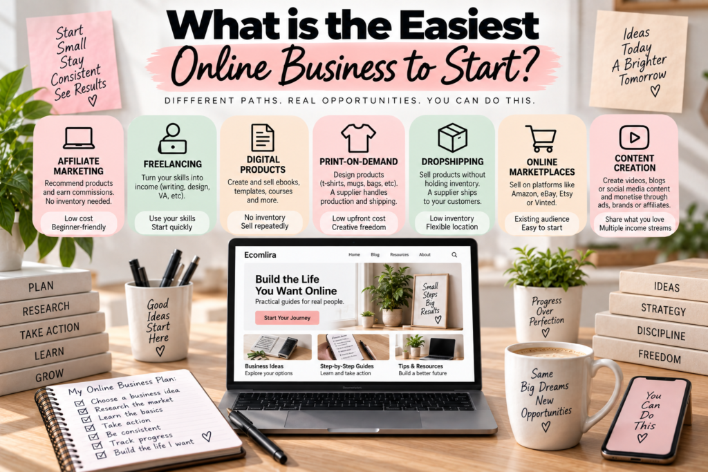 What is the easiest online business to start? What is the easiest online business to start?
