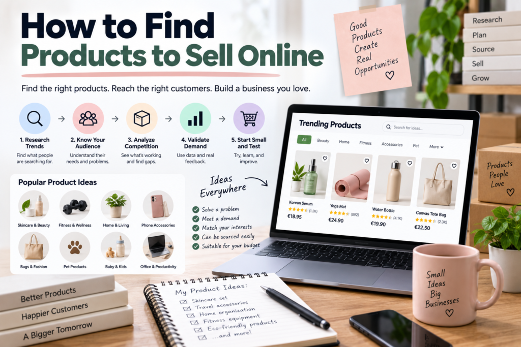How to Find Products to Sell Online