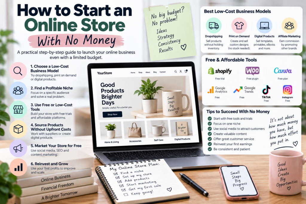How to Start an Online Store With No Money