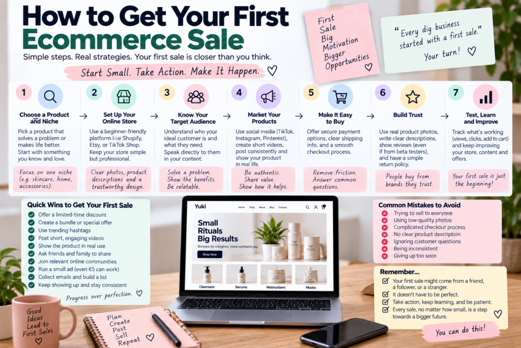 How to Get Your First Ecommerce Sale