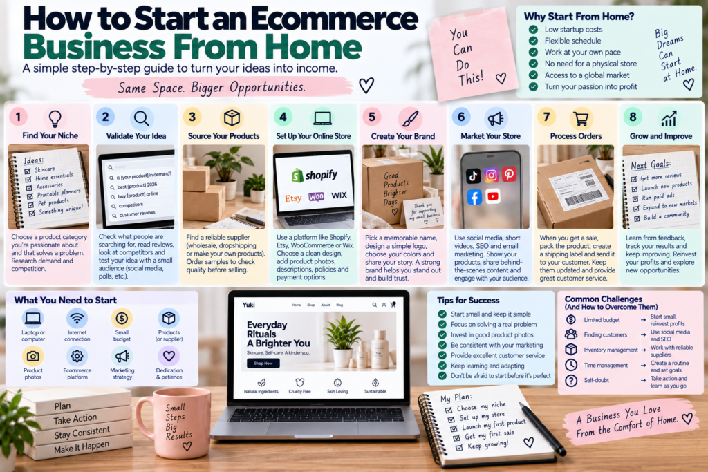 How to Start an Ecommerce Business From Home